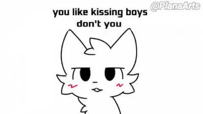 Get kissed idiot (another furry_irl post)