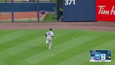 [Highlight] Duvall loses ball and Vlad Guerrero Jr gets a triple