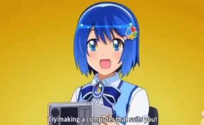 Japanese ad for Windows 7 with its very own W7 oshi