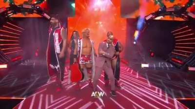 Jeff Jarrett makes his entrance on Dynamite 200 along with The Lethal Connection. Satnam Singh comes out and stands in front of him, and Jarrett says to him, 