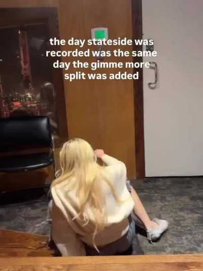Zara doing a spilt - IG March 2026