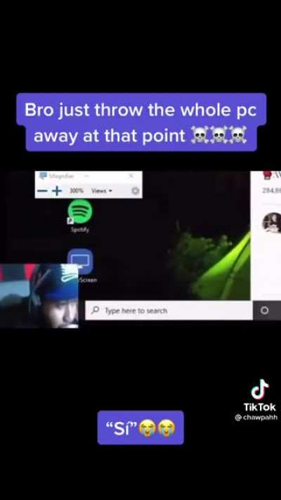 i’ve been crying for 5 mins this mf so dumb bro😭