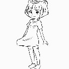 Thats a cute girl.