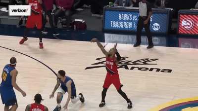 [Highlight] Rivers gets called for a ridiculous foul on Lillard's three with 8 seconds left