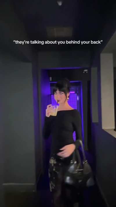 Behind Her back