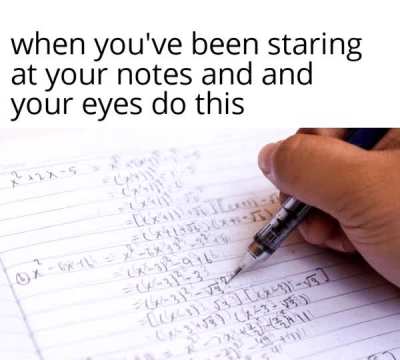 Yes, mom. I'm studying