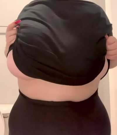 My boobs look so heavy when I drop them like this OC