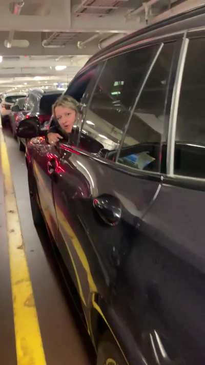 Entitled Karen Opens her BMW. 5 Door into our car and goes crazy [OC]. What should I do?