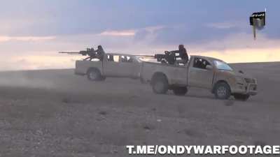 May 2016 ISIS footage from Homs governate - capture of Huewsis and Shaer oil field areas.