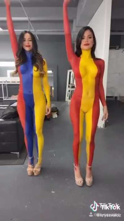 Body paint....