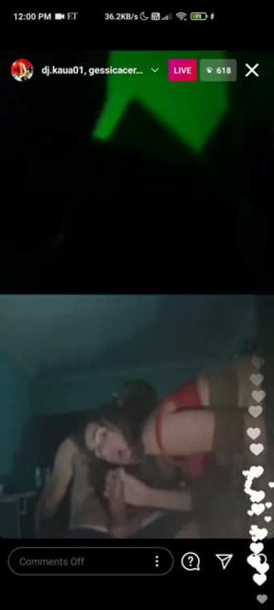 They're having sex on ig lives now😐