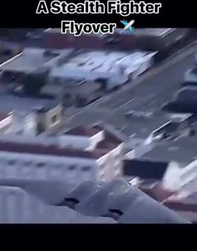 Your average dudes reacting to a stealth bomber fly by