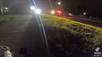 to ride a bicycle past the police without incident
