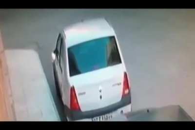They wanted to see who broke the side mirror, so they checked the CCTV