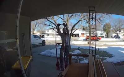 Dropping a piano while moving