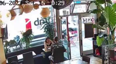 Not paying for their meal