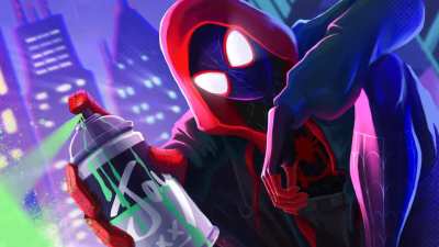 Spider-Man Miles Morales with a Spray Can | Animated Responsive 2K | by Dub5ty (more info in comments)