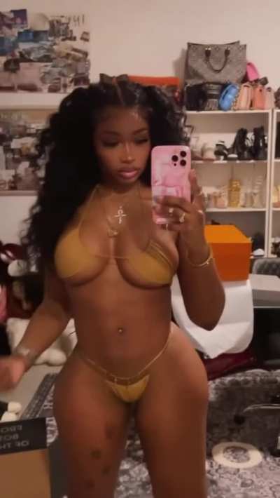 armani in a bikini