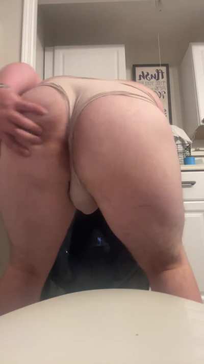 My ass swallows these panties