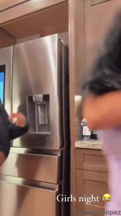 Booty shaking with friend