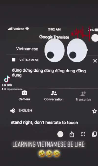 Learning Vietnamese Be Like...