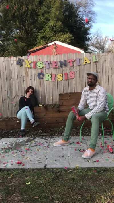 Made a banner about how I'm straight up not having a good time