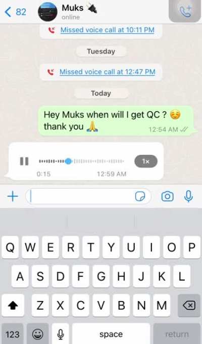 Muks gone wild after QC request…. ⁉️😳