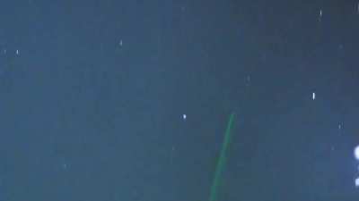 UFO sighting direct laser beam hit EXMOUTH Western Australia