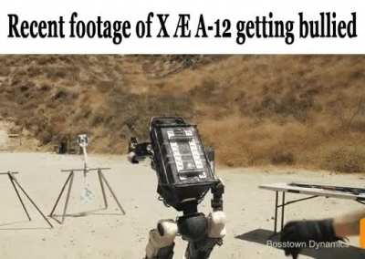 He just wanted to try his new gun man