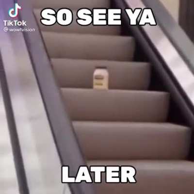 Mayonnaise on an escalator