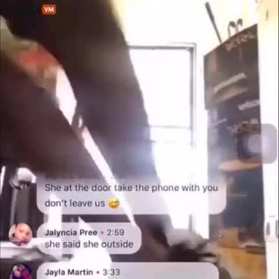 Gal livestreams her rival beating her ass.