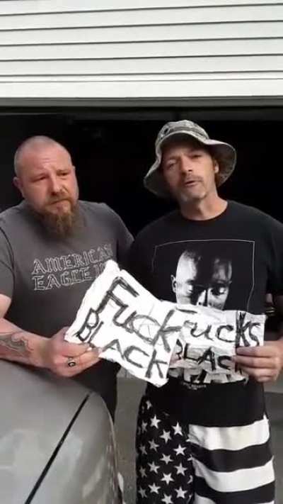 I didn't have high hopes seeing two white guys with racist signs, but.....
