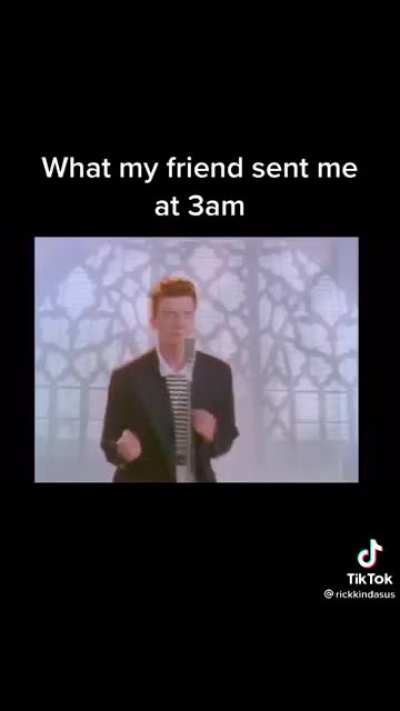 Rick Asley playing the wrong game!