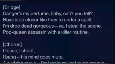 Hitwoman’s Bang (a groovy pop song with lyrics)