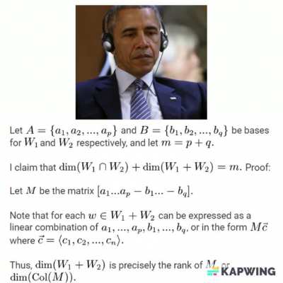 Obama, Trump, and Biden solve a linear algebra problem