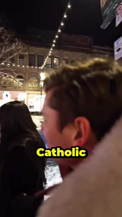Christian Fruitcake harasses young Ladies in the Streets