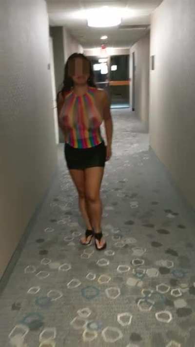 Indian MILF Strolling Through The Hotel...Cum Join Me In Room 69