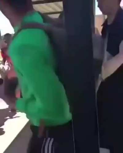 Don't mess with randoms that are just walking by
