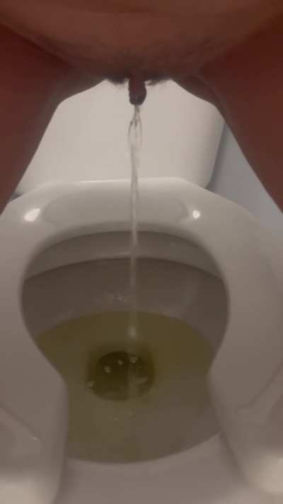 Pee break at work. 