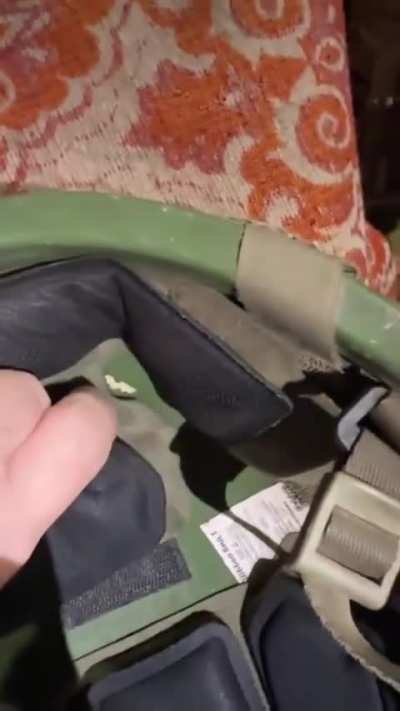 In a recent engagement near Kostiantynivka, a Ukrainian soldier took a direct hit, but his helmet stopped the round - possibly a ricochet - and prevented a fatal injury. Published 24.01.2026