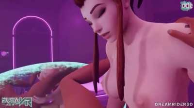 Leaking cum while being fucked
