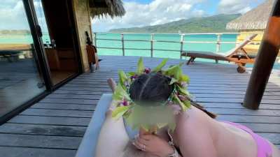 Blowjob with a nice view