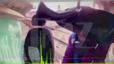 Amazon driver hit by train, vehicle splits in half and he survives by mere inches. 