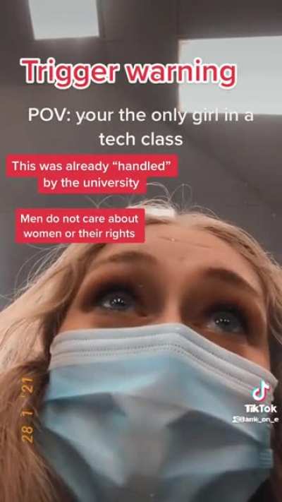 CS students showing how anyone can be misogynistic