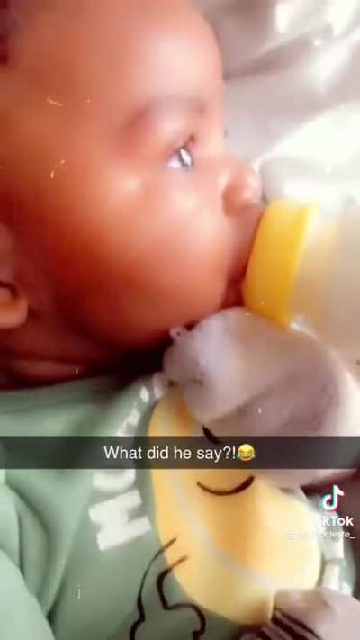 What did he say