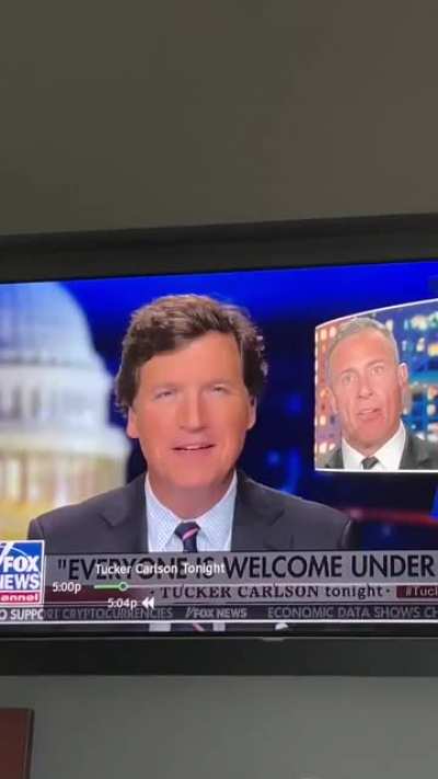 Tucker Carlson is outraged that white supremacists are not welcome in the Democratic Party