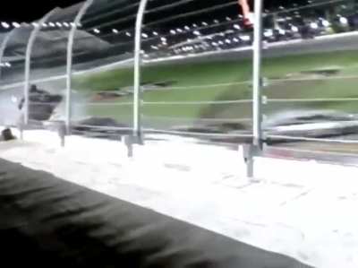 Front row seat to the 2015 Austin Dillon crash at the Daytona 500 (he survived)