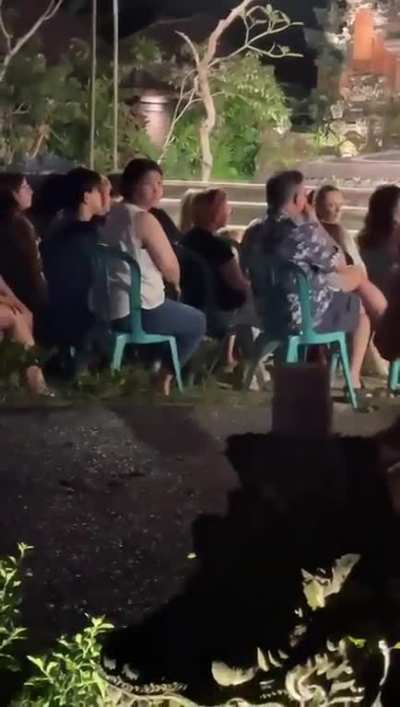 Tourist gatecrashed sacred ceremony 