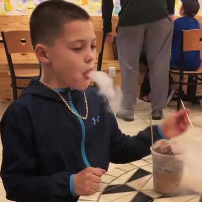 Nitrogen ice cream