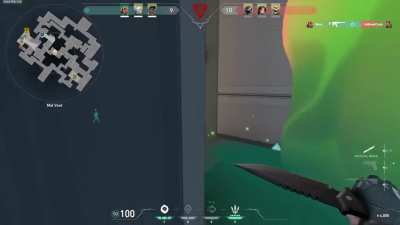 The only time I've ever done anything hype in Valorant (Loud warning) 3 knife kills